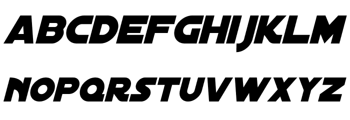 Distant Galaxy Italic フォント 小文字