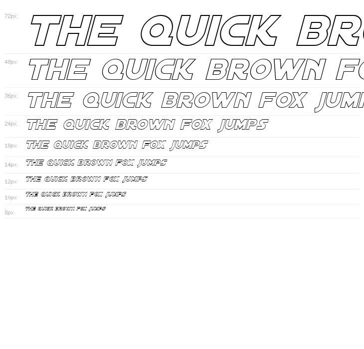 Distant Galaxy Outline Italic Waterfall