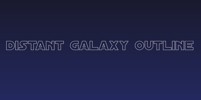 Distant Galaxy Outline Social Header