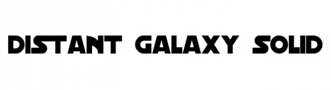 Distant Galaxy Solid  Frei Schriftart Herunterladen