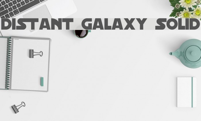 Distant Galaxy Solid Fonte examples
