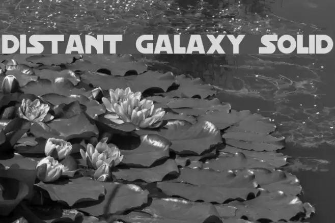 Distant Galaxy Solid Font examples