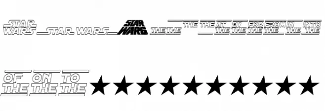 Distant Galaxy Symbols Italic Шрифта ВЕРХНИЙ