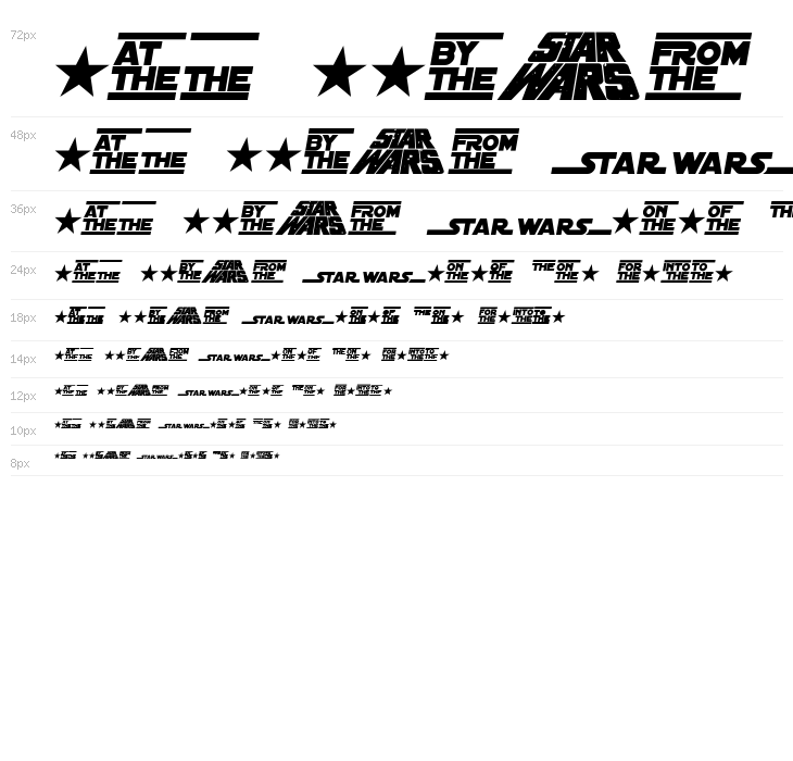 Distant Galaxy Symbols Italic Waterfall