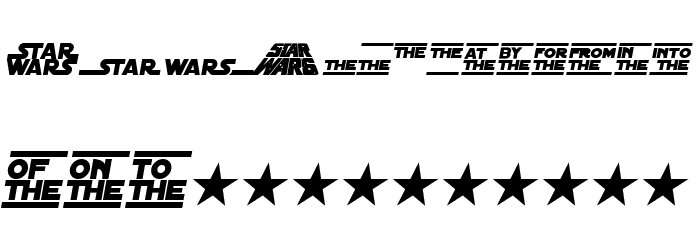 Distant Galaxy Symbols Italic Font LOWERCASE