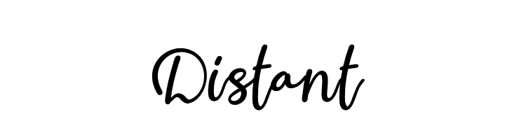 Distant  Frei Schriftart Herunterladen