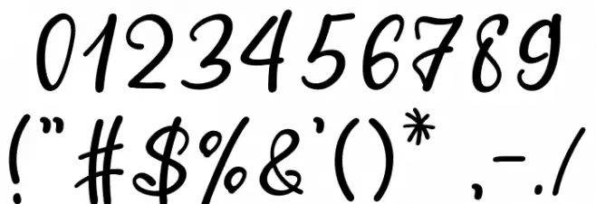 Distant Font OTHER CHARS