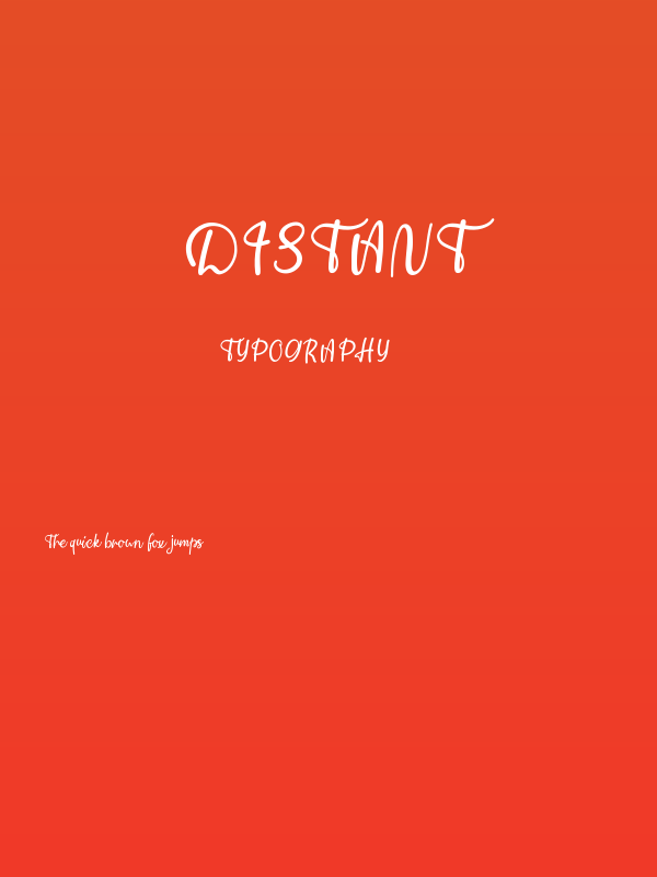 Distant Poster