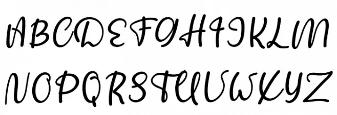 Distant Schriftart Groß