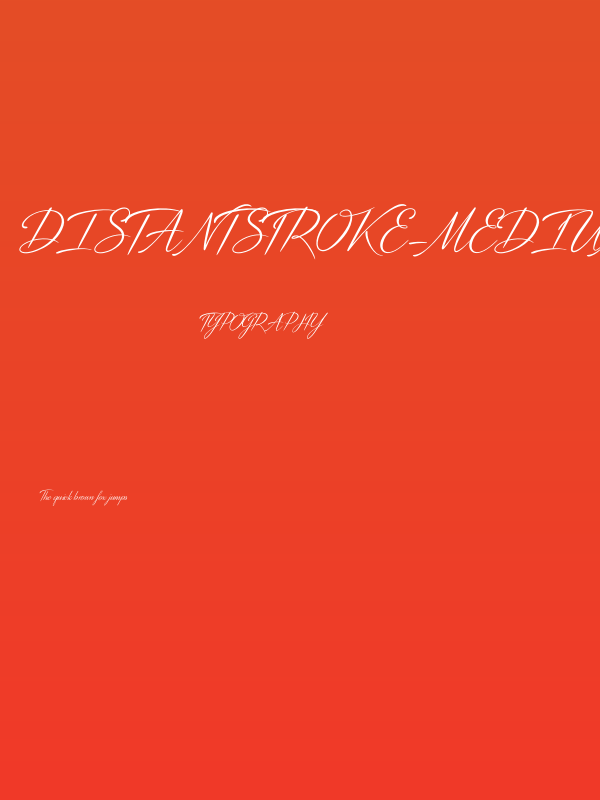 DistantStroke-Medium Poster