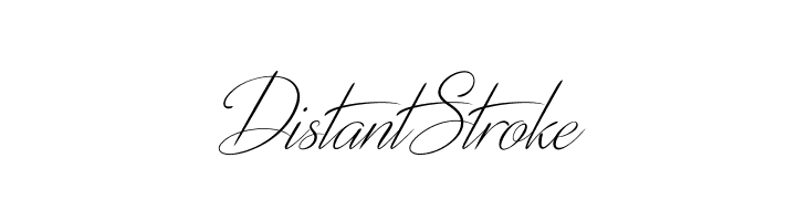 DistantStroke Font
