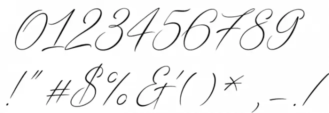 DistantStroke Font OTHER CHARS