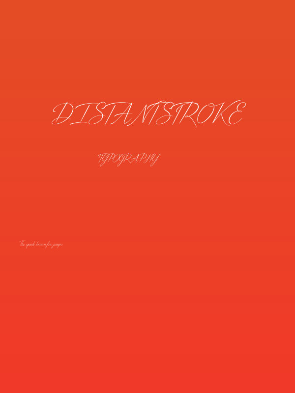 DistantStroke Poster