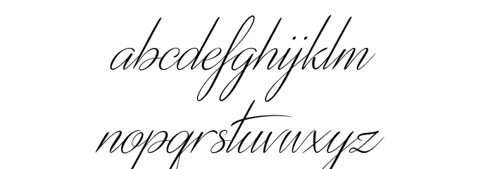 DistantStroke Font LOWERCASE