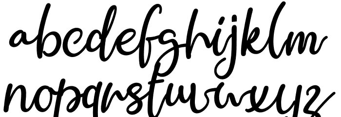 Distant Font LOWERCASE