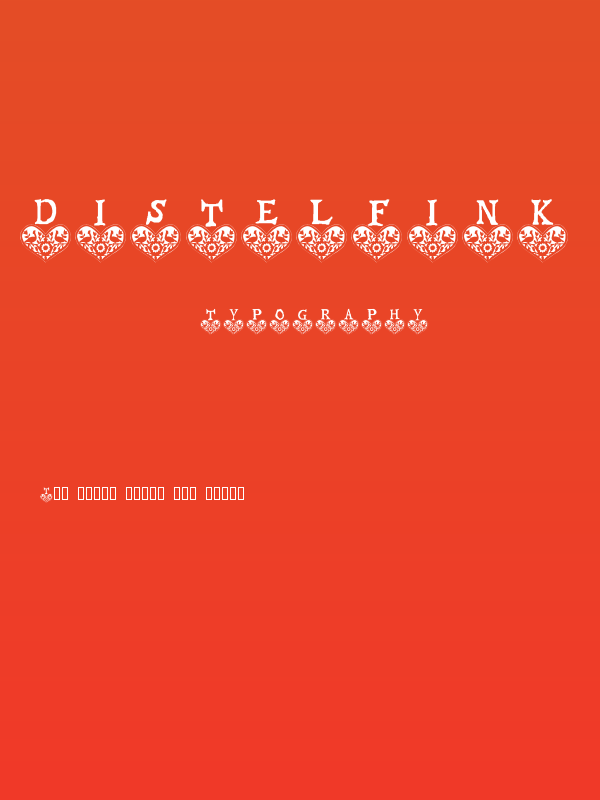 Distelfink Heart Poster