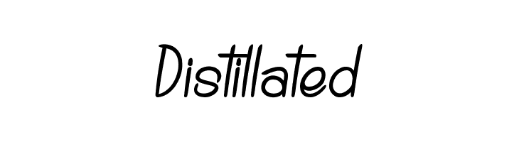 Distillated Font