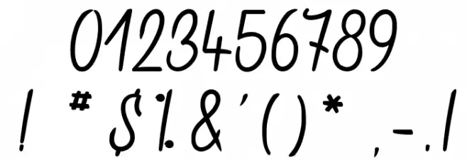 Distillated Font OTHER CHARS