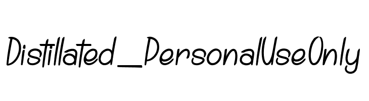 Distillated_PersonalUseOnly  لخطوط تنزيل