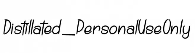 Distillated_PersonalUseOnly  font caratteri gratis