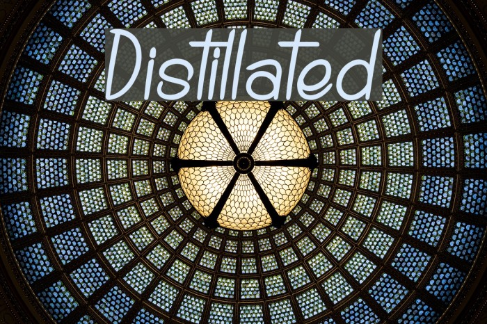 Distillated Font examples