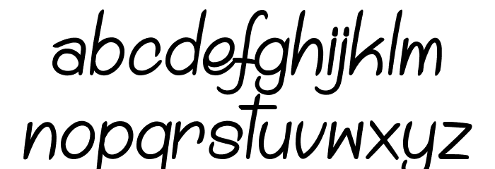 Distillated Font LOWERCASE