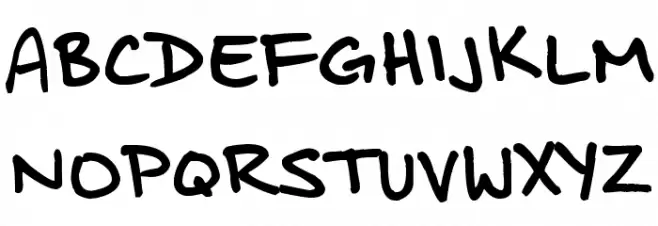 Distinctly Dan Schriftart Groß