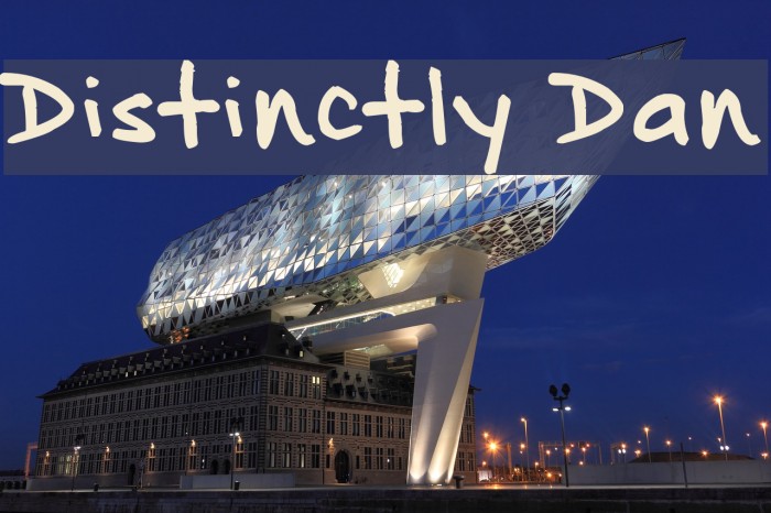 Distinctly Dan Font examples