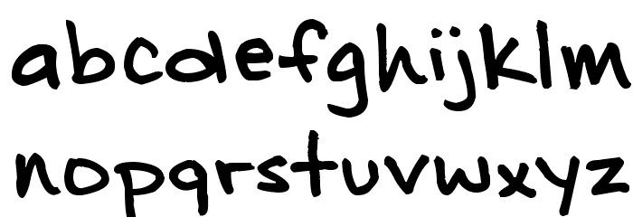 Distinctly Dan Font LOWERCASE