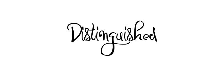 Distinguished Font