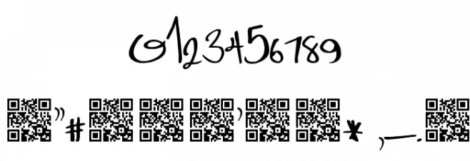 Distinguished Font OTHER CHARS