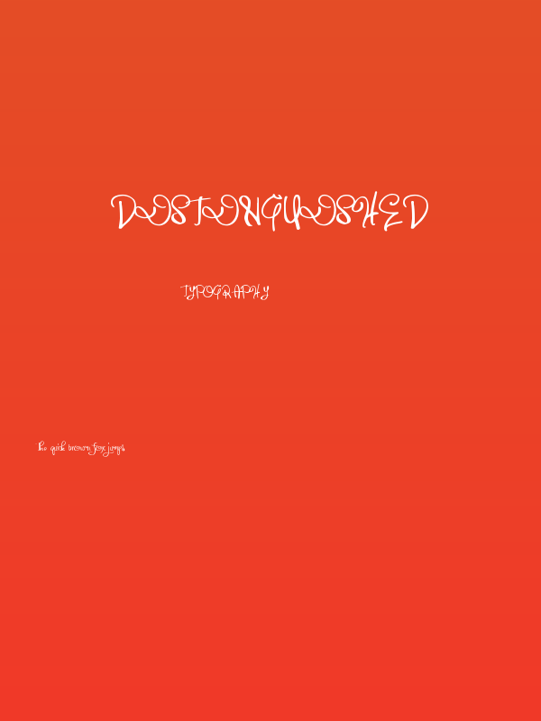 Distinguished Poster