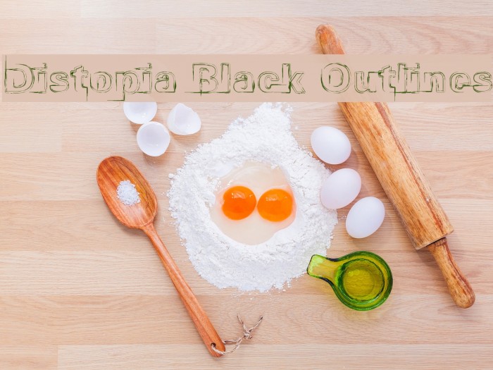 Distopia Black Outlines Example 1