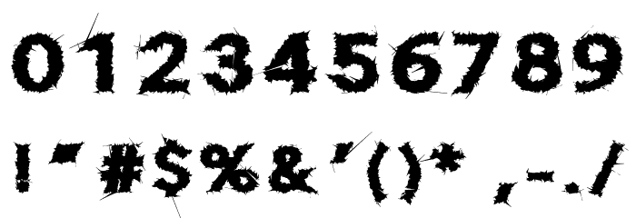 Distor Regular Font OTHER CHARS