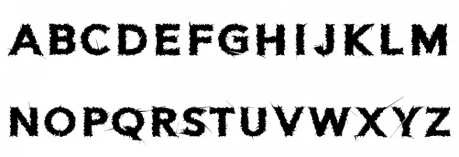 Distor Regular خط أحرف كبيرة