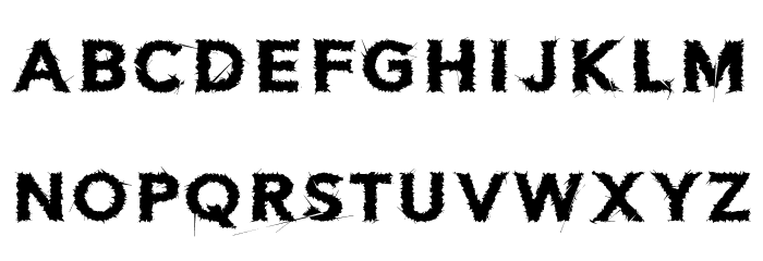 Distor Regular Font LOWERCASE