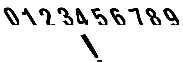Distorsion Milenio Regular Font OTHER CHARS