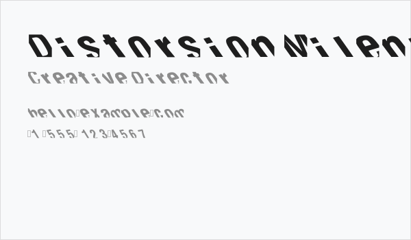 Distorsion Milenio Regular Business Card