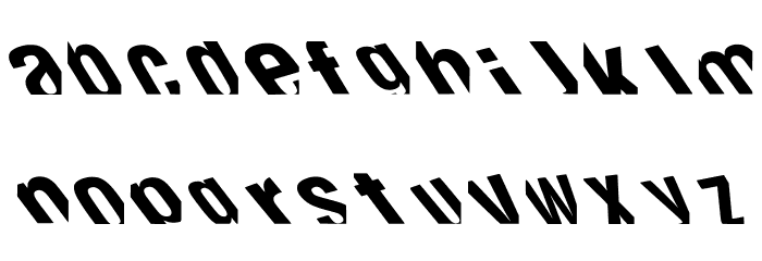 Distorsion Milenio Regular Font LOWERCASE