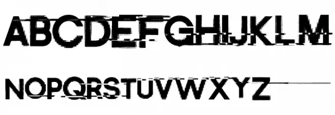 Distort-Me フォント 大文字