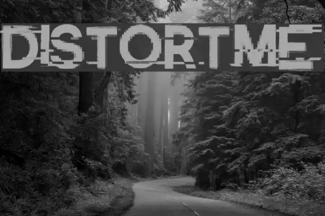 Distort-Me Font examples