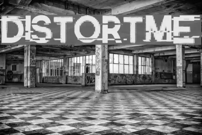 Distort-Me Font examples