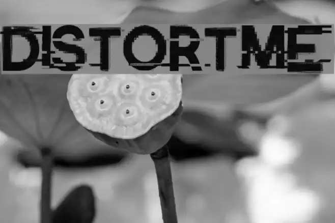 Distort-Me Font examples