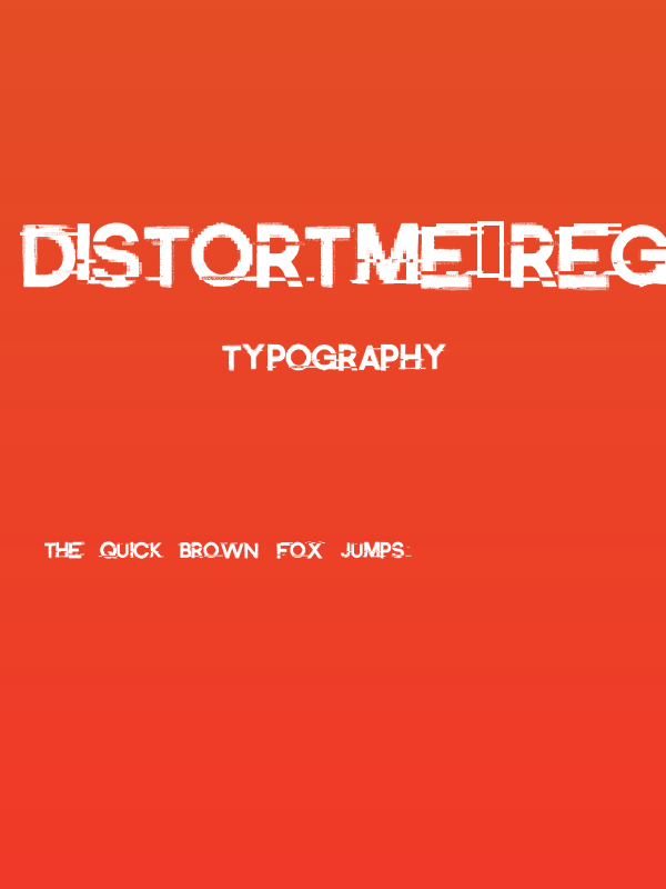 DistortMe-Regular Poster