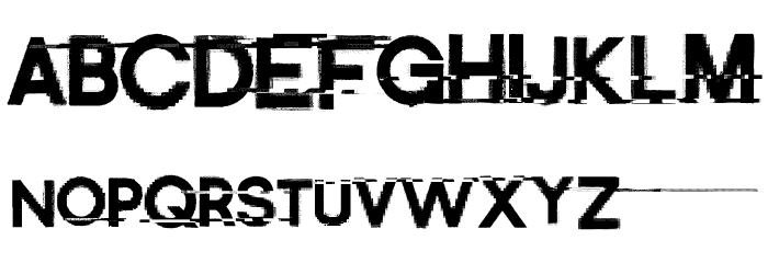 DistortMe-Regular Font LOWERCASE