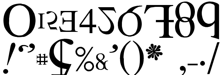 Distorted Faith Font OTHER CHARS