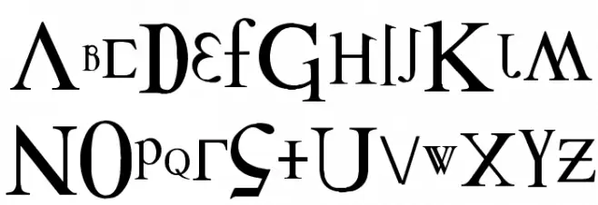 Distorted Faith Шрифта ВЕРХНИЙ