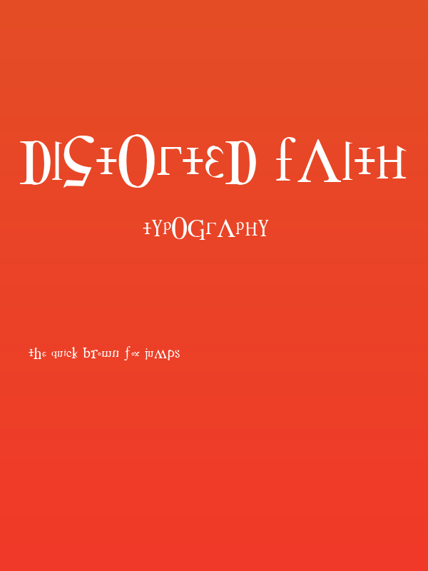 Distorted Faith Poster