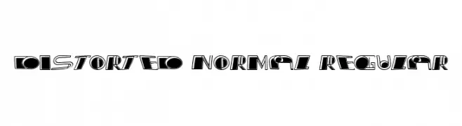 Distorted Normal Regular  नि: शुल्क फ़ॉन्ट्स डाउनलोड