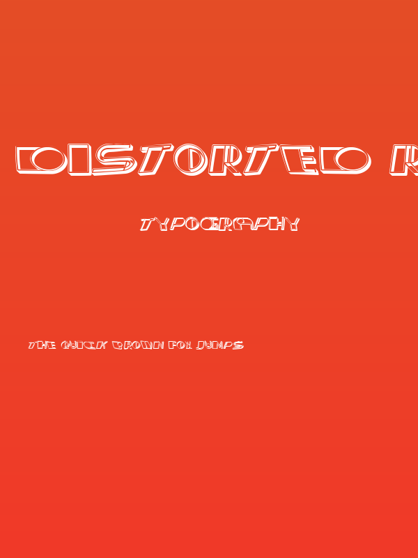 Distorted Regular Poster